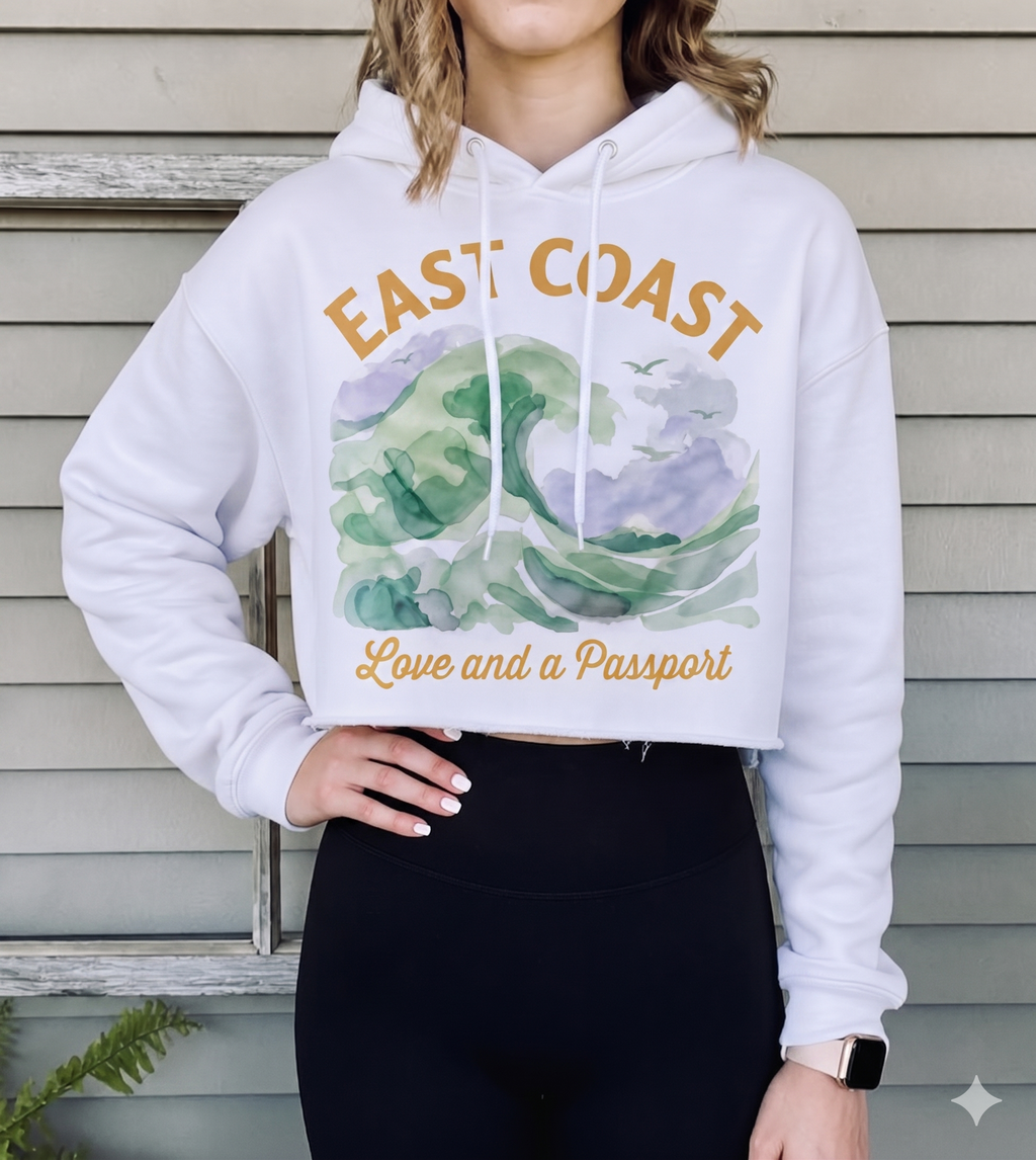 Wave Cropped Hoodie