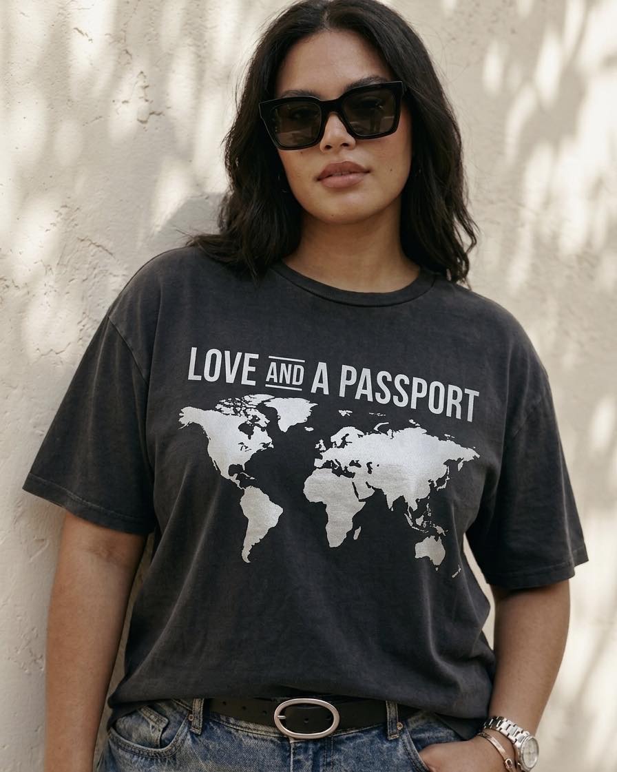 Love and a Passport World Tshirt