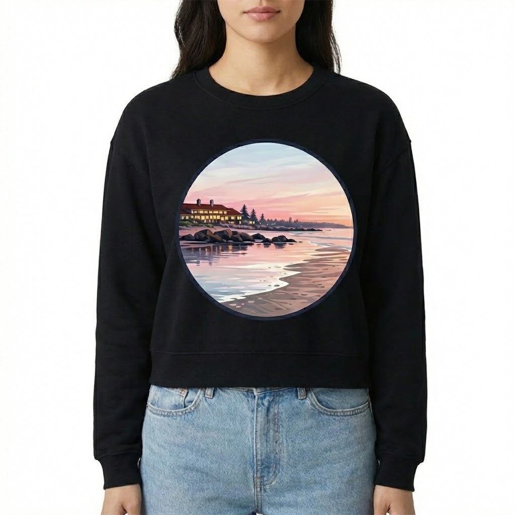 Crop Crewneck - White Point